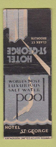 Matchbook Cover - Hotel ST George Brooklyn NY Girlie deco WEAR BOBTAIL