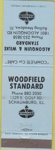 Matchbook Cover - Standard oil gas Schaumburg Rolling Meadows IL