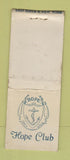 Matchbook Cover - Hope Club WEAR BOBTAIL