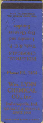 Matchbook Cover - Lynn Chemical Co Indianapolis IN SAMPLE