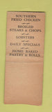 Matchbook Cover - Oak Cafe Van Wert OH BOBTAIL