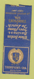 Matchbook Cover - Thompson's Spa Boston MA WEAR BOBTAIL