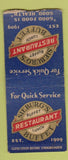 Matchbook Cover - Sieburg's Restaurant New York City BOBTAIL