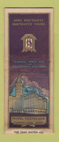 Matchbook Cover - Hotel Cleveland OH BOBTAIL