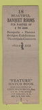 Matchbook Cover - Hotel ST George Brooklyn NY Deco early feature WEAR BOBTAIL