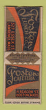 Matchbook Cover - Foster Lunch Lawrence MA Boston WORN BOBTAIL