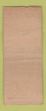 Matchbook Cover - Foster Lunch Lawrence MA Boston WORN BOBTAIL
