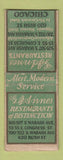Matchbook Cover - GJ Annes Restaurant Chicago IL WEAR BOBTAIL