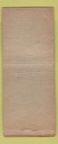 Matchbook Cover - Frees Bros Coal Cities oil gas River Grove IL WORN BOBTAIL