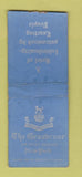 Matchbook Cover - The Grosvenor Hotel New York City WEAR BOBTAIL