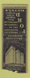 Matchbook Cover - Ford Hotels Buffalo Rochester NY Erie PA WEAR BOBTAIL