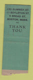 Matchbook Cover - The Brass Rail Restaurant Boston MA WEAR BOBTAIL