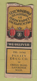 Matchbook Cover - Purity Drug Lawrence MA WORN BOBTAIL