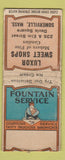 Matchbook Cover - Luxor Sweet Shop Somerville MA girlie WORN BOBTAIL