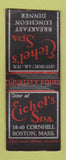 Matchbook Cover - Eichel's Spa Boston MA restaurant WEAR BOBTAIL