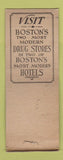 Matchbook Cover - Adamo Drug Boston MA WEAR BOBTAIL