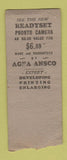Matchbook Cover - Agfa Film McKesson Service Ansco BOBTAIL