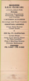 Matchbook Cover - SEU Slovak Hall Muskegon Heights MI