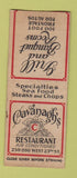 Matchbook Cover - Cavanagh's Restaurant New York City WEAR BOBTAIL