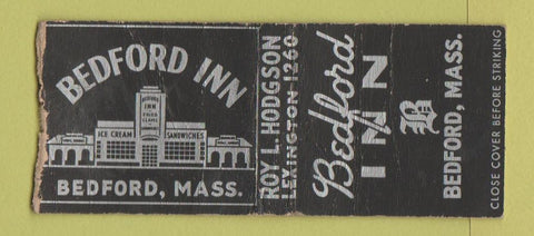 Matchbook Cover - Bedford Inn MA WEAR BOBTAIL