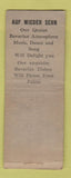 Matchbook Cover - Long Island Brau Haus Jackson Heights LI WEAR BOBTAIL