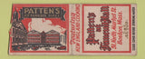 Matchbook Cover - Patten's at Faneuil Hall Boston MA WEAR BOBTAIL