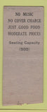 Matchbook Cover - Patten's at Faneuil Hall Boston MA WEAR BOBTAIL
