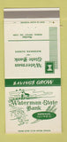 Matchbook Cover - Waterman State Bank IL 30 Strike