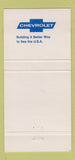 Matchbook Cover - Bill Collier Chevrolet Oldsmobile Ellenville NY WEAR 30 Strike