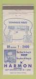 Matchbook Cover - Harmon Pontiac Cleveland OH WEAR 30 Strike