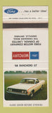 Matchbook Cover - 1968 Ford Mercury Ranchero GT Oakville ON WEAR 30 Strike