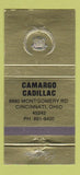 Matchbook Cover - Camargo Cadillac Cincinnati OH 30 Strike