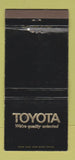 Matchbook Cover - Toyota Cars Bob Coons Ponca City OK 30 Strike