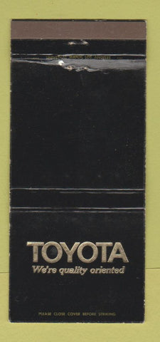 Matchbook Cover - Toyota Cars Bob Coons Ponca City OK 30 Strike