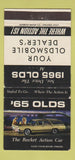 Matchbook Cover - 1965 Oldsmobile Rocket Action 30 Strike