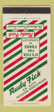 Matchbook Cover - Rudy Fick Ford Kansas City MO 30 Strike