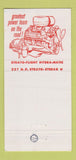 Matchbook Cover - 1956 Pontiac LE Hamme Thomasville PA 30 Strike