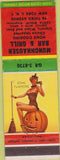 Matchbook Cover - Munchhausen Bar Grill New York City pinup