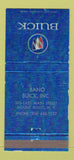 Matchbook Cover - Bano Buick Mount Kisco NY 30 Strike
