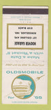 Matchbook Cover - 1955 Oldsmobile Hoover Rensselaer IN WEAR 30 Strike