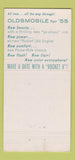Matchbook Cover - 1955 Oldsmobile Newcomer Mount Joy PA WEAR 30 Strike