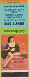 Matchbook Cover - Jimmy's Cafe Selma AL Pinup
