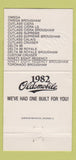 Matchbook Cover - Gardner Pontiac Oldsmobile Buick GMC Benton KY 30 Strike