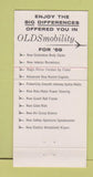 Matchbook Cover - 1959 Oldsmobile Super 88 Wenatchee WA WEAR 30 Strike