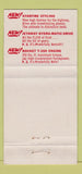 Matchbook Cover - 1956 Oldsmobile 98 Mechanicsburg PA WEAR 30 Strike