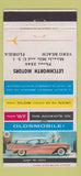 Matchbook Cover - 1957 Oldsmobile Fiesta Letchworth Vero Beach FL 30 Strike