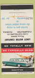 Matchbook Cover - 1959 Oldsmobile Lokey Clearwater FL WEAR Fiesta 30 Strike