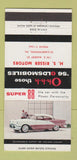 Matchbook Cover - 1956 Oldsmobile 988 Coupe Risser Elizabethtown PA 30 Strike