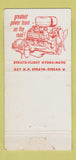 Matchbook Cover - 1956 Pontiac Chew Cadillac Perry IA  WORN 30 Strike