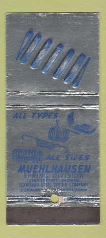 Matchbook Cover - Muehlahausen Spring Logansport IN 30 Stick